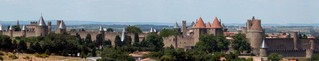 Carcassone - das Panorama - Frankreich, Südfrankreich, Römer, Freilichtmuseum, Mittelalter, Festungsstadt, Architektur, antike Architektur, Kegel