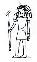 Horus - Ägypten, Hochkulturen, Mythologie, Götter, Gottheiten, Glaube, Religion, Totenkult, Totengericht, Horus, Falke, Pyramiden, Anlaut P