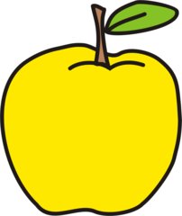 Apfel - Apfel, gelb, Obst, Frucht, Anlaut A