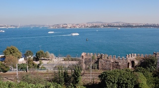 Istanbul-Blick über den Bosporus - Istanbul, Osmanisches Reich, Europa, Asien, Bosporus