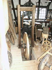 Werkstatt für Karrenräder - alt, Handwerk, Rad, Karrenrad, Holzrad, Werkstatt
