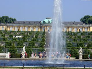 Schloss Sanssouci - Potsdam, Sanssouci, Schloss, Wasserspiel