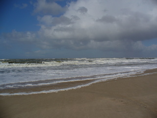 Am Meer - Sylt, Westerland, Nordsee, Wasser, Meer, Wellen, Himmel, Wolken, Strand, Weite, Meditation