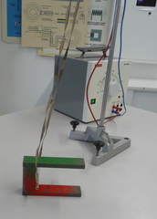 Leiterschaukelexperiment #1 - Physik, Induktion, Leiterschaukel, Magnet, Hufeisenmagnet