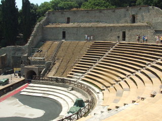 Römisches Theater - Italien, Römer, Pompeji, Vesuv, Theater, Sitzreihen, Antike, alt