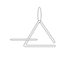 Triangel - Musik, Instrument, Orff-Instrument, Dreieck, dreieckig
