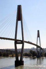 Sky-Brigde - Vancouver, Sky-Brigde, Himmelsbrücke, Schrägseilbrücke, Translink, Sky Train, Expo Line