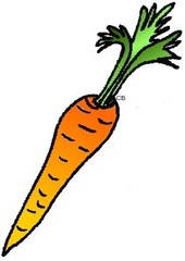 Karotte - Karotte, orange, Möhre, Mohrrübe, gelbe Rübe, Anlaut K, Anlaut M, Gemüse