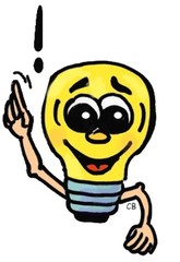 Glühbirne - Glühbirne, Idee, Gedanke, Einfall, Comic, Haushalt, Erleuchtung, Elektrizität, Strom, Energie