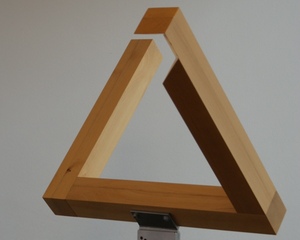 Optische Täuschung  - Dreieck #1 - perspektivische Darstellung, Perspektive, Blickwinkel