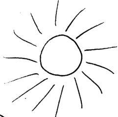 Sonne - Sonne, Strahlen, warm, Wärme, Anlaut S, Wörter mit Doppelkonsonanten