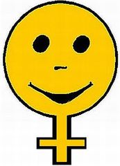 Smiley Mädchen2 - Smiley, Button, Symbol, Zeichen, Mädchen
