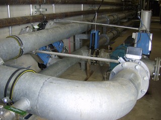 Biogasanlage  #18 - Biogasanlage, Leitung, Gasleitung, Rohr, Rohrknie, Rohrleitung
