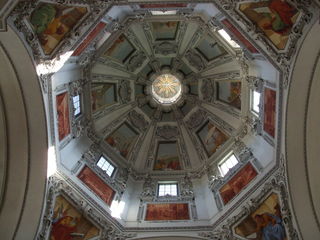 Kuppel des Salzburger Doms - Salzburg, Dom, Kuppel, Heiliger Geist, Achteck, Barock, Fresko, Fresken, Kunst