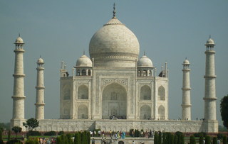 Taj Mahal - Indien, Agra, Grabmoschee, Mausoleum, Minarette, UNESCO-Weltkulturerbe, Mogulstil, islamische Kunst