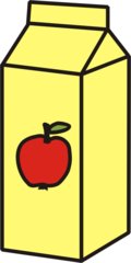 Apfelsaft - Apfelsaft, Saft, Apfel, Tetrapack, Getränk, trinken, Anlaut S, Anlaut A, Volumen, Körper, Oberfläche
