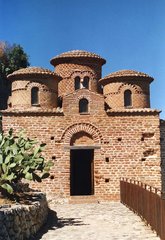 La Cattolica - Kirche, byzantinisch, Kalabrien, Italien, Ziegel, Ziegelbau