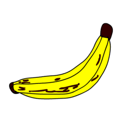 Banane - Anlaut B, Obst, Nahrung, Südfrucht, Banane, gelb