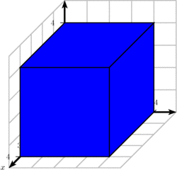 Quader im Koordinatensystem - Geometrie, räumlich, Quader, Koordinatensystem, Kantenlänge, Würfel, dreidimensional, Schrägbild, Kante, Volumen, Oberfläche, Körper