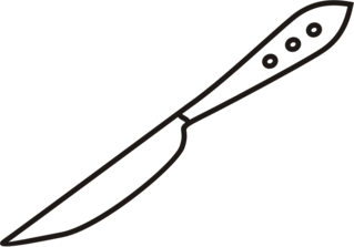 Messer - Messer, schneiden, Besteck, scharf, Anlaut M, Wörter mit Doppelkonsonanten