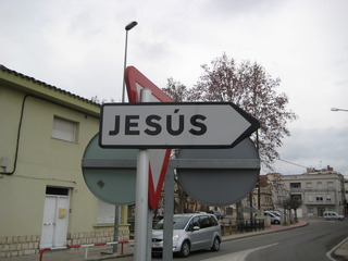 Wegweiser Jesus - Schild, Jesus, Wegweiser