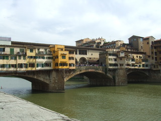 Ponte Vecchio - Florenz, Toskana, Italien, Brücke, Architektur, Ponte Vecchio, Segmentbogenbrücke