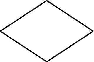 Eine Raute - Raute, Viereck, Geometrie, Eben, Figur, Figur, eben, plan, Ecke, Winkel, gleichlang, parallel