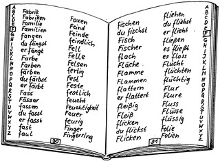 Wörterbuch - Buch, Wörterbuch, Illustration, Nachschlagewerk, alphabetisch, Sprachwörterbuch, ABC
