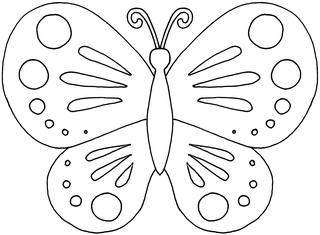 Schmetterling #1 - Schmetterling, Falter, Symmetrie, symmetrisch, fliegen, Anlaut Sch, Illustration