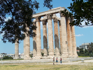 Athen  - Athen, Tempel, korinthische Säulen, Zeus, Olympieion