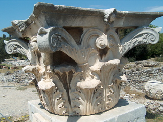 Säulenkapitell - Säulenkapitell, korinthisch, Griechenland, Athen, Säule, Agorà