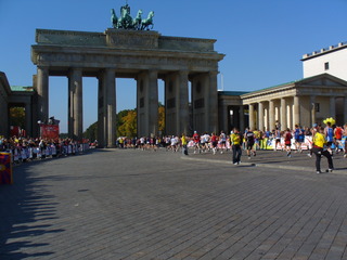 Berlin Marathon - Berlin, Marathon, Brandenburger Tor, Quadriga, Ziel