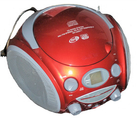 CD-Spieler - CD-Spieler, CD-Player, CD, Radio, Stereo, Musik, rot, Radio, MP3, hören