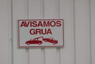 Avisamos Grua - Spanisches Schild - Schild, Spanisch