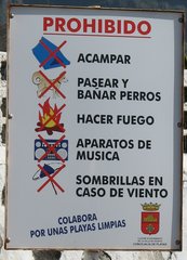 Prohibido - Verbotsschild in spanischer Sprache - Verbotsschild, Spanisch