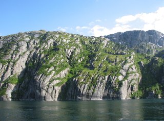 Norwegen Trollfjord Felsformation #2 - Norwegen, Felsen, Meer, Fjord, Erosion