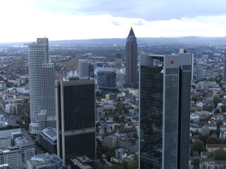 Frankfurt/Main #2 - Frankfurt/Main, Stadt, Hochhäuser, Maintower, Blick, Skyline