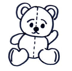 Teddy - Bär, Teddy, Spielsachen, Illustration