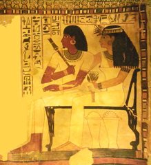 Sennefer - Sennefer, Grab, Grabgemälde, Ehepaar, Ägypten, Totenkult, Theben