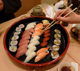 Sushi-Teller - Sushi, Japan, Reis, Fisch