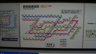 Ticketplan  in der U-Bahn in Tokyo - U-Bahn, Metro, Fahrplan, Japan, Tokyo