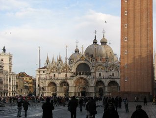 Venedig - Basilica San Marco - Venedig, Kirche, Baukunst, byzantinischm venezianisch, Kuppel, San Marco, Basilica, Markusplatz