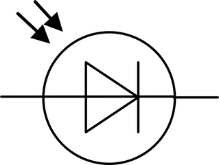 Fotodiode - Fotodiode, Diode, Schaltsymbol, Stromkreis
