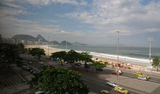 Copacabana #1 - Rio de Janeiro, Rio, Brasilien, Zuckerhut, Pao de Açucar, Morro da Urca, Granithügel, Wahrzeichen, Copacabana