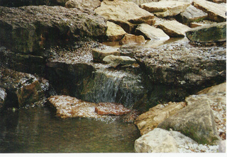 Steine mit Wasser - Wasser, Steine, Bach, Ruhe, Meditation