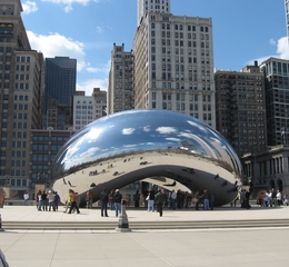 Chicago Cloud Gate - Chicago, Millenium Park, Sehenswürdigkeit, Tourismus, Wahrzeichen