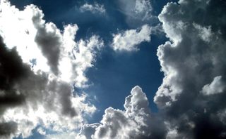 Wolkenformation - Wetter, Wolken, Sonne, blauer Himmel, Himmel, Wolke