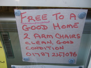 Free to a good home 2 armchairs ... - Anzeige, advert, armchair, furniture