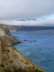 Pazifikküste #2 - Pazifik, Küste, Meer, blau, Steilküste, Highway 1, USA, Kalifornien, Wolken, Küstennebel
