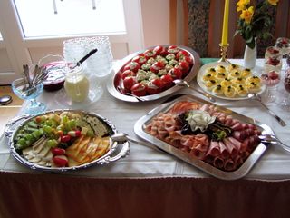 Buffetvorschlag - Buffet, kalte Platten, Anrichten, Garnieren